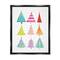 Stupell Industries Varied Fun Christmas Trees Framed Floater Canvas Wall Art